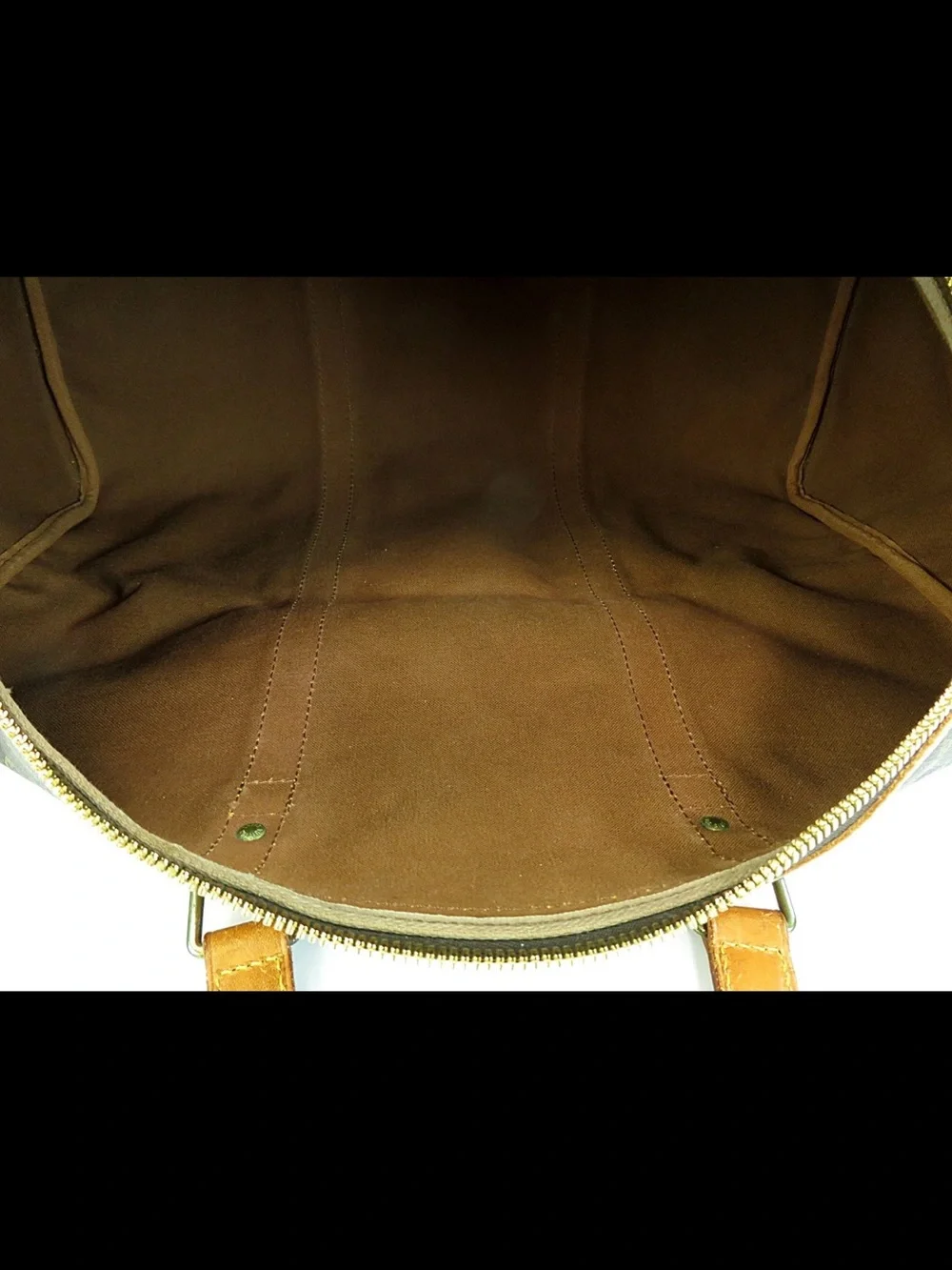 Louis Vuitton Brown & Tan Monogram Duffel Bag